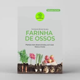 Adubo Farinha de Ossos Pura Fracionado Fertilizante Orgânico NPK Hortaliças Flores Rosas do Deserto Plantas Frutas (1, verde, 3kg)