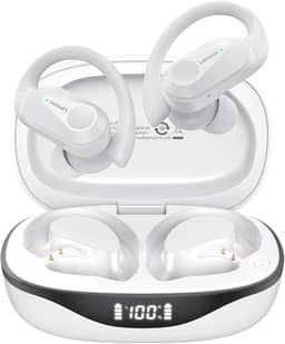 Lenovo LP75 Fone De Ouvido Sem Fio Bluetooth 5.3 Com Gancho Microfones TWS Esportivo HiFi Estéreo Bluetooth Sem Fio Impermeável Alta Fidelidade Cancelamento De Ruído