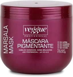 Máscara Capilar Pigmentante Marsala Veggue Profissional 500g