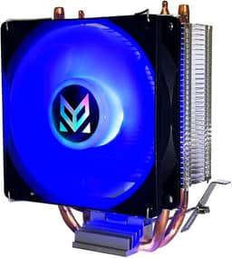 Cooler CPU Intel LGA X99 X79 Xeon LGA 2011 v3 LED RGB Gamer Ryzen Am4 Am3 120mm 775 115x 1200 1366 1700 (Azul)
