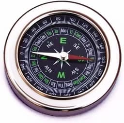 Bússola Analógica LP57 - CenterCoisas - Plástico - Brilha no escuro, Lente de aumento - Bússola