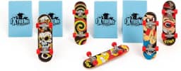 Kit Radical X-Trick – Mini Skate Fingerboard com Rampas e Estampas Colecionáveis para Manobras Incríveis