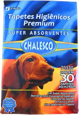 Chalesco Tapete Higiênico Premium para Cães com 30 Unidades