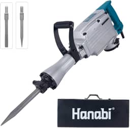 Martelo Demolidor 15kg 30kg Para Concreto 1240W 220V Profissional com Cinzel com Maleta Martelete Rompedor Pesado