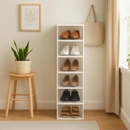 Sapateira Vertical Empilhável 6 Andares Desmontável Resistente