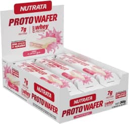 Nutrata Proto Wafer - 12 Unidades De 30G Morango -