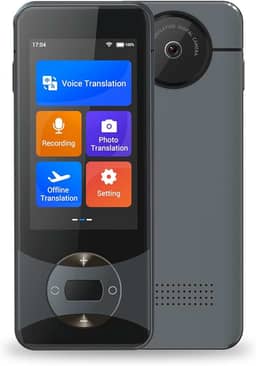 Dispositivo tradutor de idiomas 144 idiomas AI Voice Translator W10 com tela sensível ao toque de 3 polegadas Suporte de tradução instantânea bidirecional para viagens de negócios