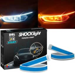 Fita de Led Dual Color DRL Shocklight Farol Dianteiro 45cm