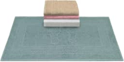 Kit 5 Tapetes Piso Atoalhado de Banheiro Sublime p/Secar es - Saida Box (Cores Claras)