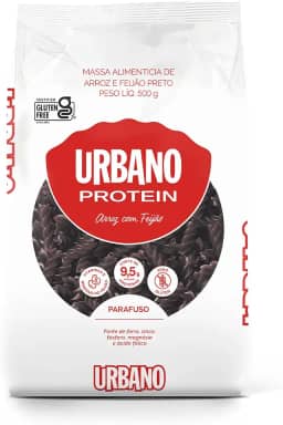 Urbano, Macarrão de Arroz e Feijão Preto, Parafuso, Zero Glúten - 500 g