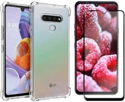 Capinha Silicone Antichoque e Película Vidro 3D Compatível com LG K41S