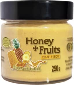 Mel com Abacaxi Gold Medal Honey | Natural e Saudável | Alternativa à Geleia | Sem Açúcares ou Aditivos | Sabor Refrescante e Nutritivo | Ideal para Lanches e Sobremesas | 100% Natural | 250g