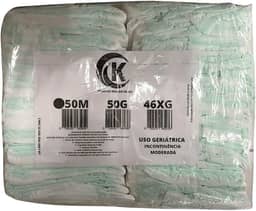 Fralda Geriátrica Adulto Segunda Linha Com 50 Unidades Tamanho M G XG Incontinência Moderada (Médio)