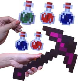 Kit picareta encantada mine + 5 poções