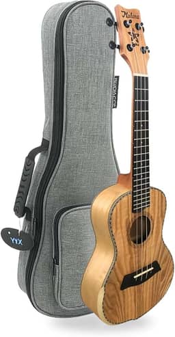 Kit Ukulele Concert Acústico 23k Mahina Hoku Profissional com Bag de Luxo Acolchoada