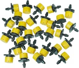 Micro Gotejadores Ajustáveis para Irrigação, 0-70 L/h, Kit com 100 Unidades
