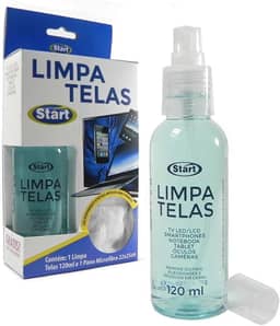 Limpa Telas com Pano Microfibra 120ml 1 UN Start Quimica