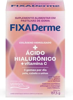 Eurofarma Fixaderme Hialurônico Em Gomas Mastigáveis - Caixa C/ 15 Sachês
