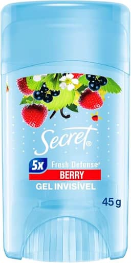 Secret Desodorante Antitranspirante em Gel Berry, Frutas Vermelhas 45g