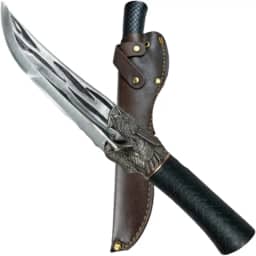 Faca Dragão De Churrasco Lâmina Com Aço Premium