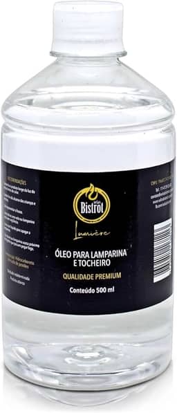 Fluido Para Tocheiros E Lamparinas 500Ml Puro Sem Aroma