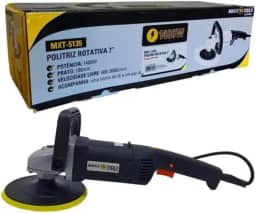 Politriz Rotativa Maxx Tools 7" Preta 220V Potência 1400W - MXT-5135