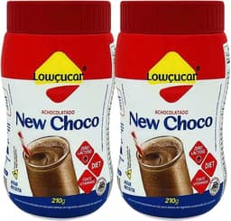 Kit com 2 Potes de Achocolatado Diet Zero Lactose New Choco de 210g cada - Lowçucar