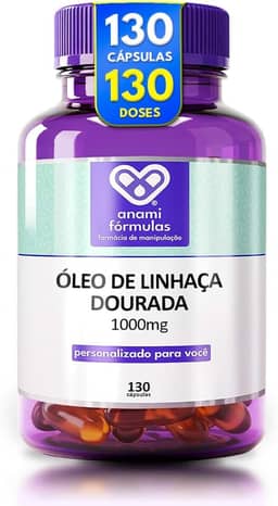 Oleo De Linhaça Dourada 1000mg | 130 Cápsulas