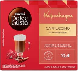 Cappuccino em Cápsula Kopenhagen Nescafé Dolce Gusto Caixa 135g 10 Unidades