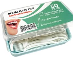 Fio Dental para Aparelho Ortodôntico – Kit com 50 Unidades, Dispensador Prático e Uso Diário