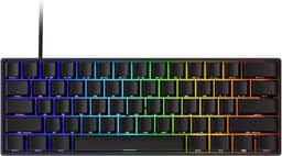 Teclado Mecânico Gamer Magnético Akko x Monsgeek Fun60 Pro SP Preto 8k Switch Akko Glare Linear AKKO01-00005-BLK