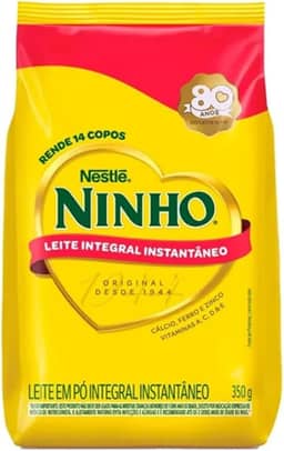 Leite em Pó Integral Instantâneo NINHO® Sachê 350g