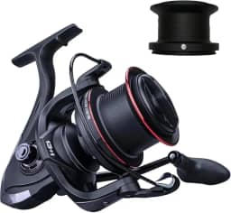 MARURI, Molinete de Pesca Praia TP 9000 V -14 Rolamentos - Drag:22kg - Carretel Alumino - C/Carretel Extra