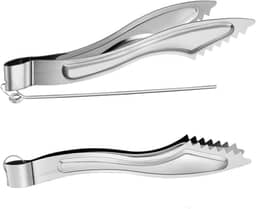 2 conjuntos de pinças de narguilé de metal para narguilé carvão pinças de metal narguile shisha carvão pinças com pôquer longos acessórios para narguilé shisha clipes de pinça