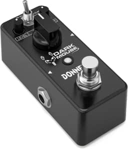Donner Pedal de distorção Dark Mouse para guitarra elétrica, 2 modos clássico Hyper Crunch to Fuzzy Pedal True Bypass