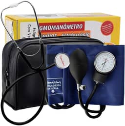 Esfigmomanômetro Aparelho Medidor De Pressão Arterial + Estetoscópio