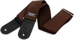 Correias em Algodão P/INSTR.CORDAS C/PONTEIRAS COURO DUPLO- LINHA COMFORT