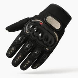 Luva Premium Blackout Para Motociclista Com Proteção Anti Impacto, Fechamento Ajustável E Conforto Térmico, Marca VARENZIA