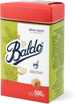 Erva-Mate Pura Folha Baldo 500G, Erva Mate Repousada Padrão Uruguaio Para Chimarrão, Branco, Sabor Incorpado Com Aroma Inconfundível, Moagem Especial Sinônimo De Qualidade