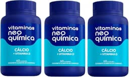 Kit 3 Cálcio + Vitamina D 60 Cápsulas - Neo Química