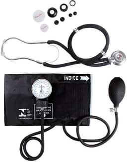 Esfigmomanômetro E Estetoscópio Rappaport Premium - Preto