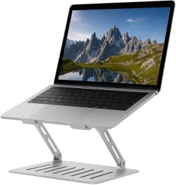 Suporte para Notebook de Aço - Ajustável e ventilado compativel com Notebook e Mackbook até 16.0" Ideal para Estudos e Homeofice - Auxilia a postura melhorando a produtividade e foco no trabalho.