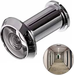 Visor Olho Mágico para Porta Portão de 35 a 52mm Espessura Cromado