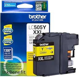 Cartucho de tinta Amarelo para 1200 impressões, médio, LC505Y