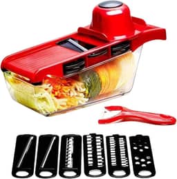 Mandolin Cortador Fatiador de Legumes Vegetais Frutas 6 em 1 Mandoline Profissional Slicer