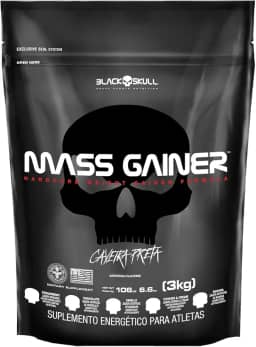 Black Skull Mass Gainer Refil (3Kg) - Sabor Baunilha