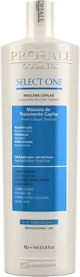 Prohall Cosmetic Escova De Realinhamento Select One Sinergica Sem Formol 1 Litro Original
