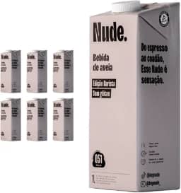 Nude Pack Leite de Aveia Barista 1L - Caixa 6 Unidades