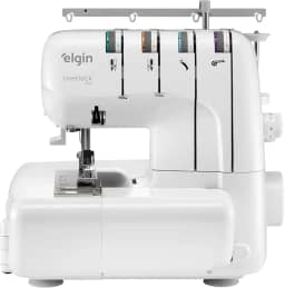 Máquina de Costura Overlock 2000 Elgin Doméstica Portátil Versátil Branco - 220V