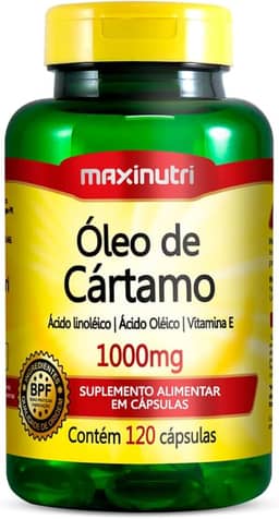 Óleo de Cártamo 1000mg - 120 Cáps., Maxinutri